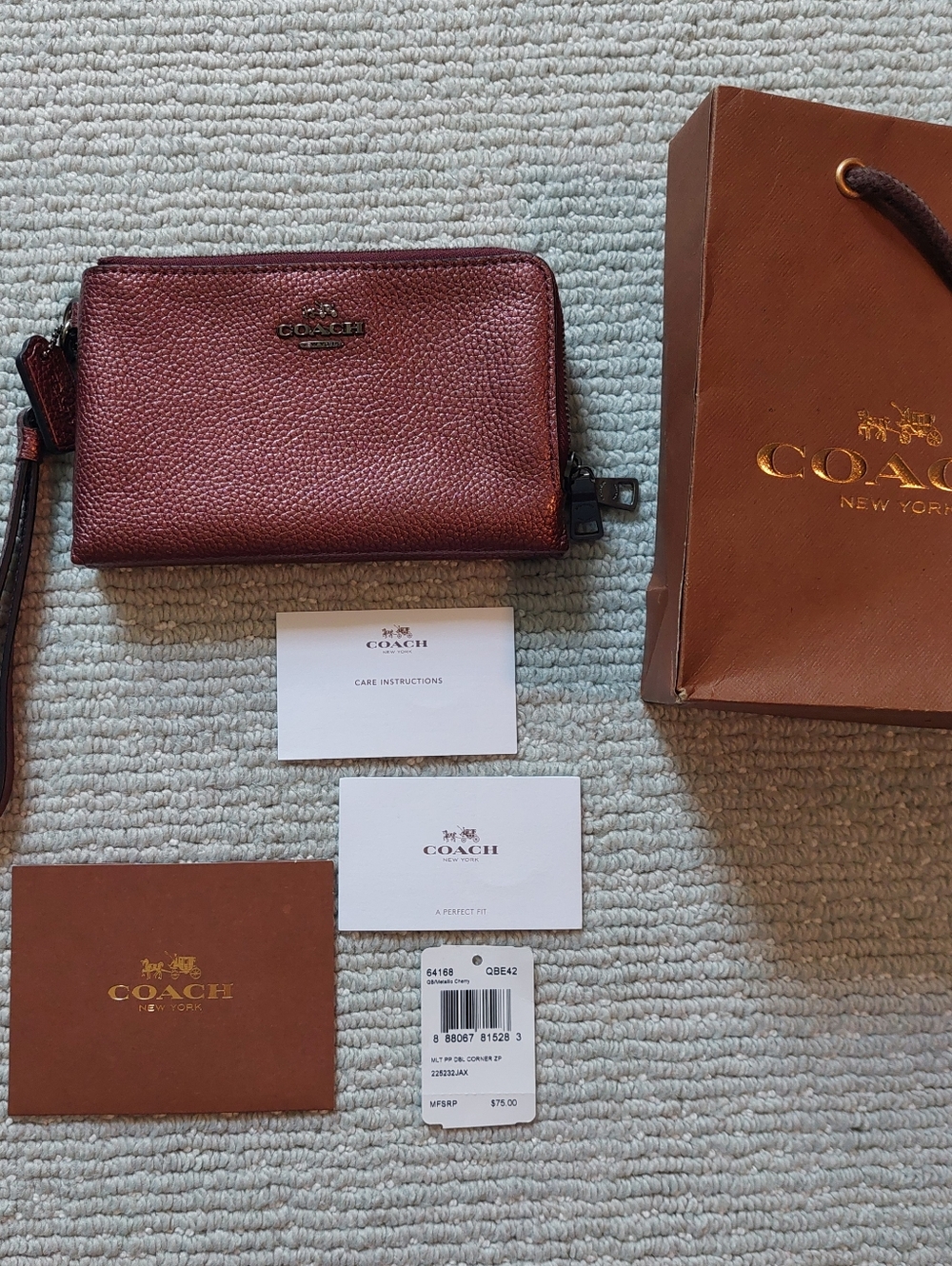 Coach Double Zip Wristlet - Picture 13 of 15